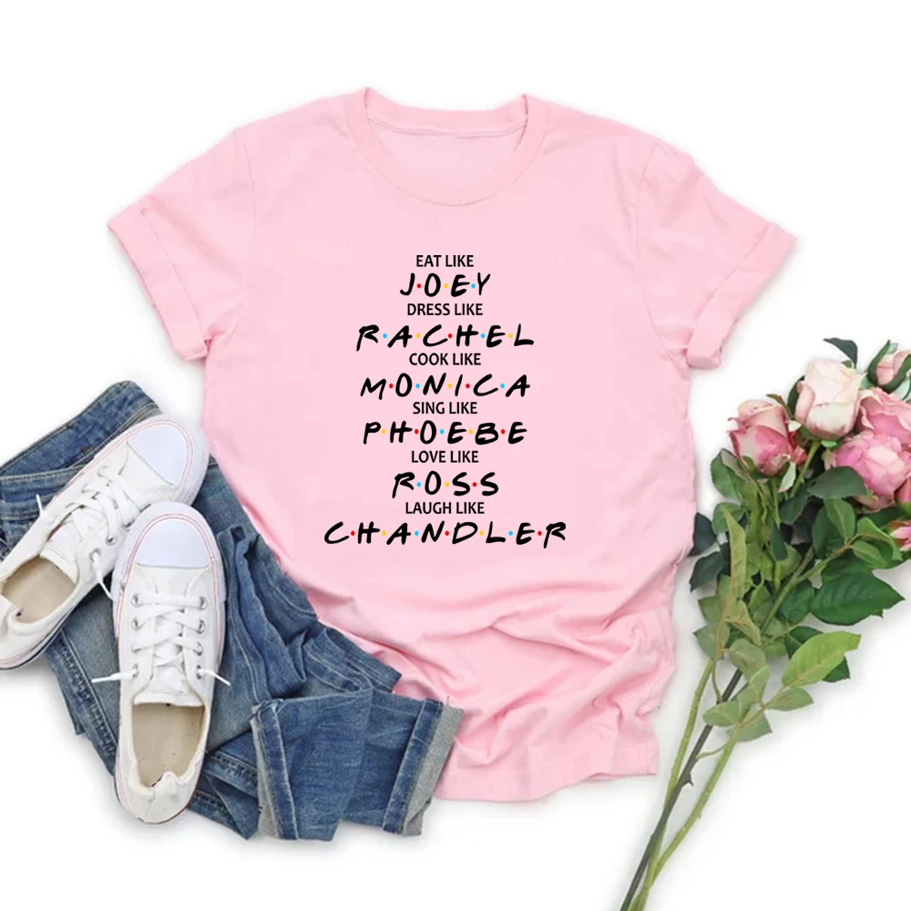Freunde Werden Wie Hemd Freunde Tv Show T-shirt Pivot Freunde Shirts Mädchen Graphic Tee Frauen Tops Freunde Geschenk – Detail 9