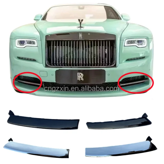 

Front Bumper Trim Stick Chrome Strip for 17-19 Rolls Royce Wide