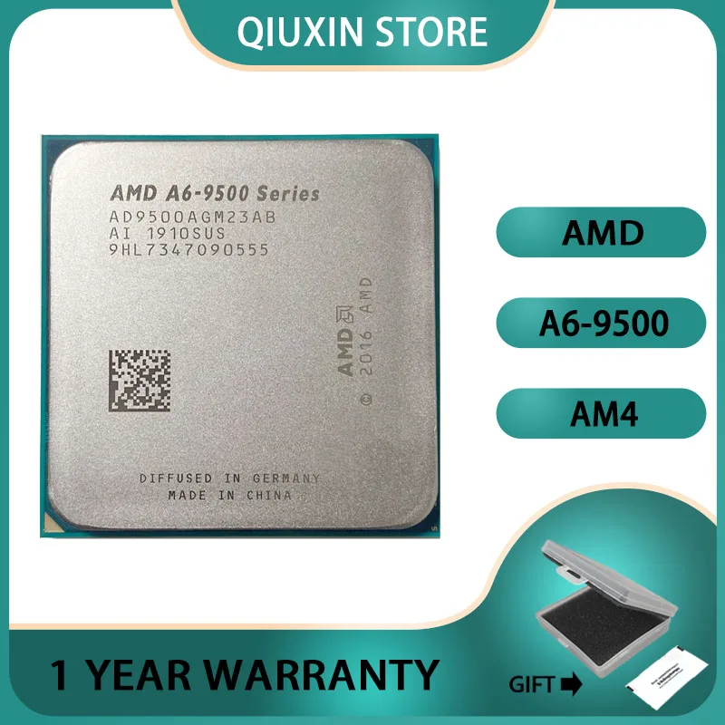 Б/у Процессор AMD A6-Series A6 9500 A6 9500B 3,5  AD9500AGM23AB/ AD950BAGM23AB разъем  ГГц двухъядерный процессор AM4