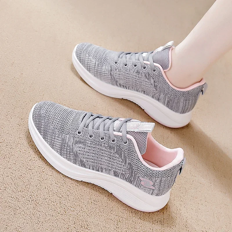Women Marathon Running Shoes Breathable Mesh Girls Sport Training Sneakers Comfortable Walking Shoes