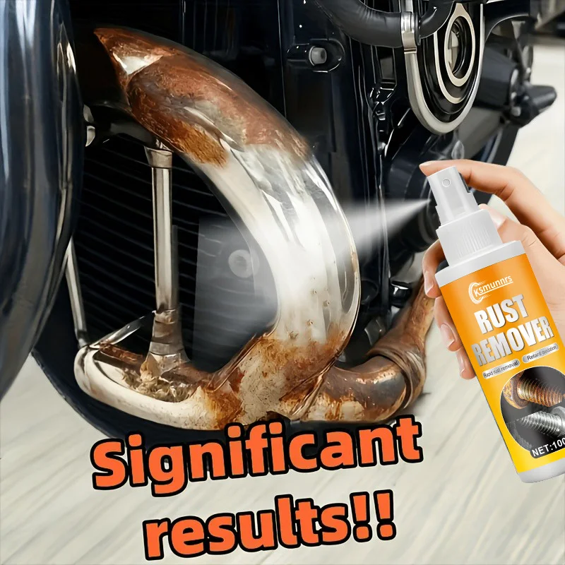 Versatile Rust Eliminator - Iron Rust Reform Spray, Effective Rust Cleanup & Revival for Automotive Additions, Tires, Rims, Door