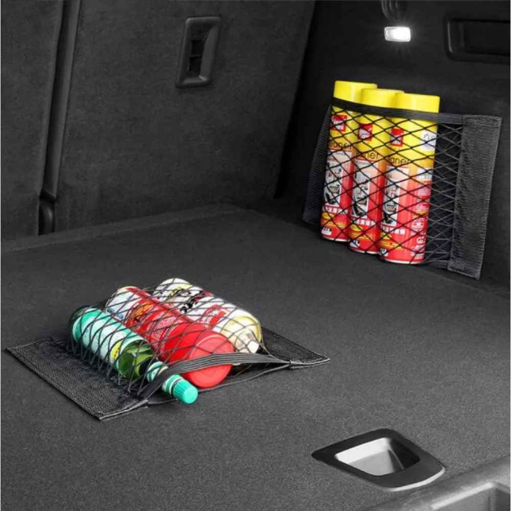 Car Trunk Seat Back Elastic Storage Net for Nissan Qashqai Teana X Trail T32 Juke Sentra Sylphy Almera Versa Cargo Organizer Bag