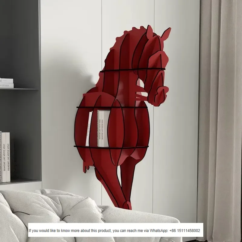 Italian Designer Horse Sculpture Console Table, Minimalist Art Animal Shaped Entry Hall Table Storage Display Rack