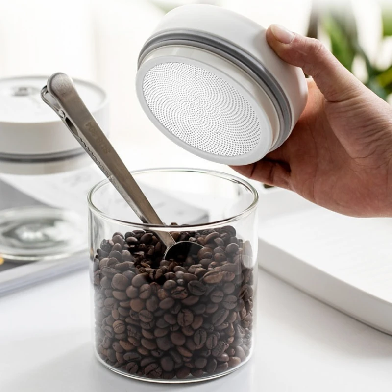 2026 Intelligent electric vacuum-sealing coffee bean storage container glass jar storage tank - view 3
