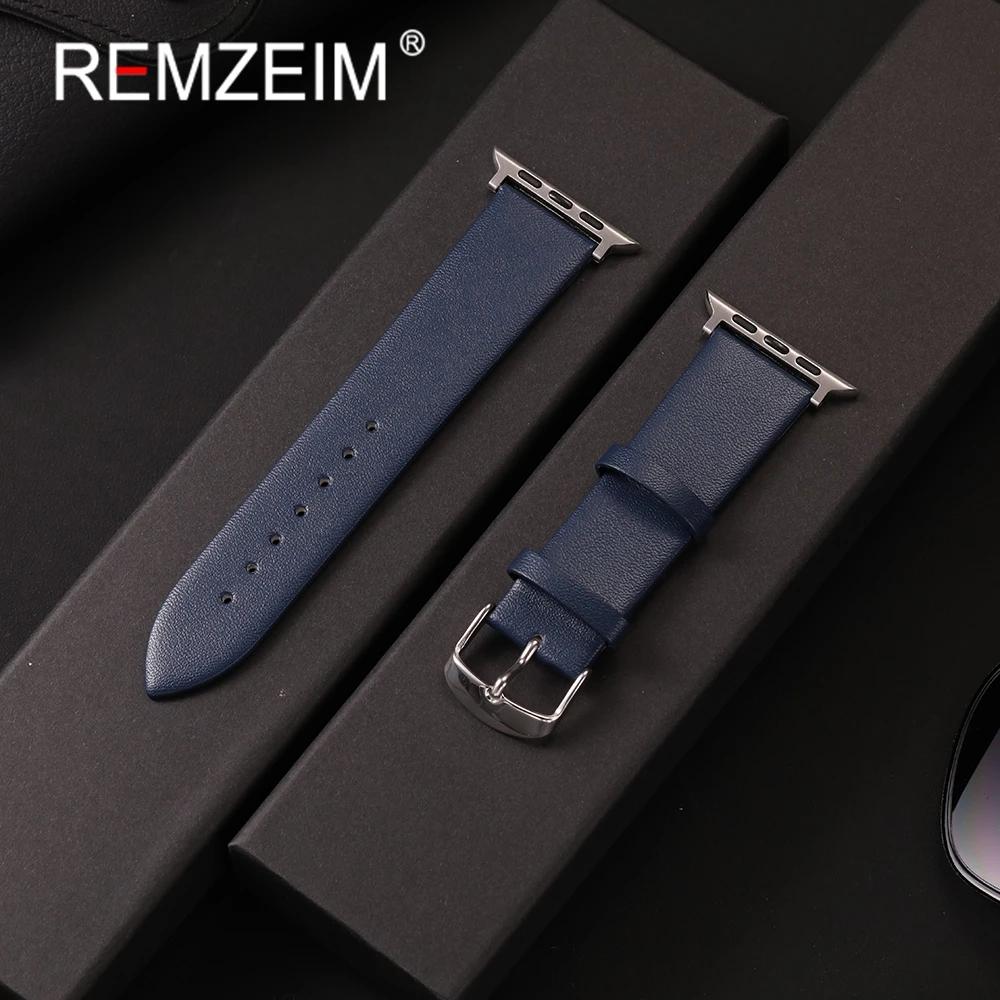 Weiches Lederarmband für Apple Watch Band 38 40 41 42 44 45 46 49 mm Business-Armband für IWatch Ultra SE 10 9 8 7 6 5 4 3 2 1