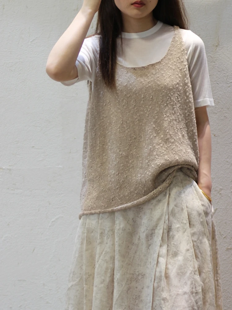 

Элегантный вязаный жилет из бамбука высокого качества, модный дизайн, прямой крой, цельный, оригинальный китайский дизайн...