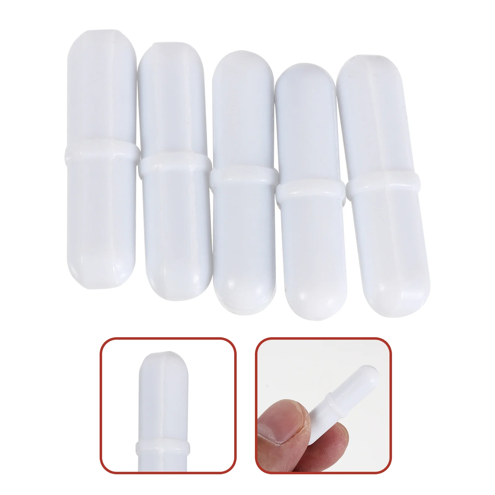 5 Pcs Stirring Bar Laboratory Accessories Stirrer Coffee Stirrers Container Bars PTFE Practical Mixer Rod Travel Magnets