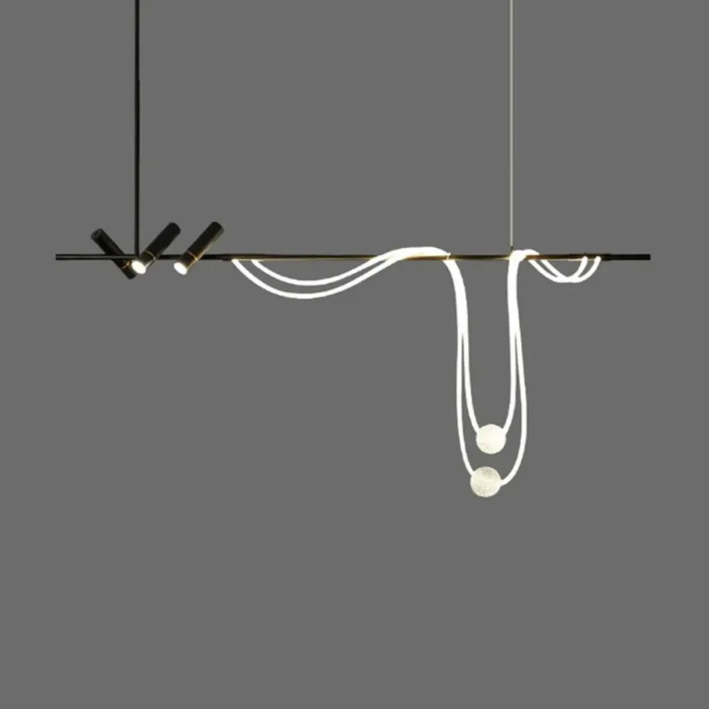 Imagem -06 - Nordic Mangueira Led Chandelier para Cozinha Sala de Jantar e Estar Centro Mesa Pingente Luzes Decoração de Casa Minimalista Suspensão