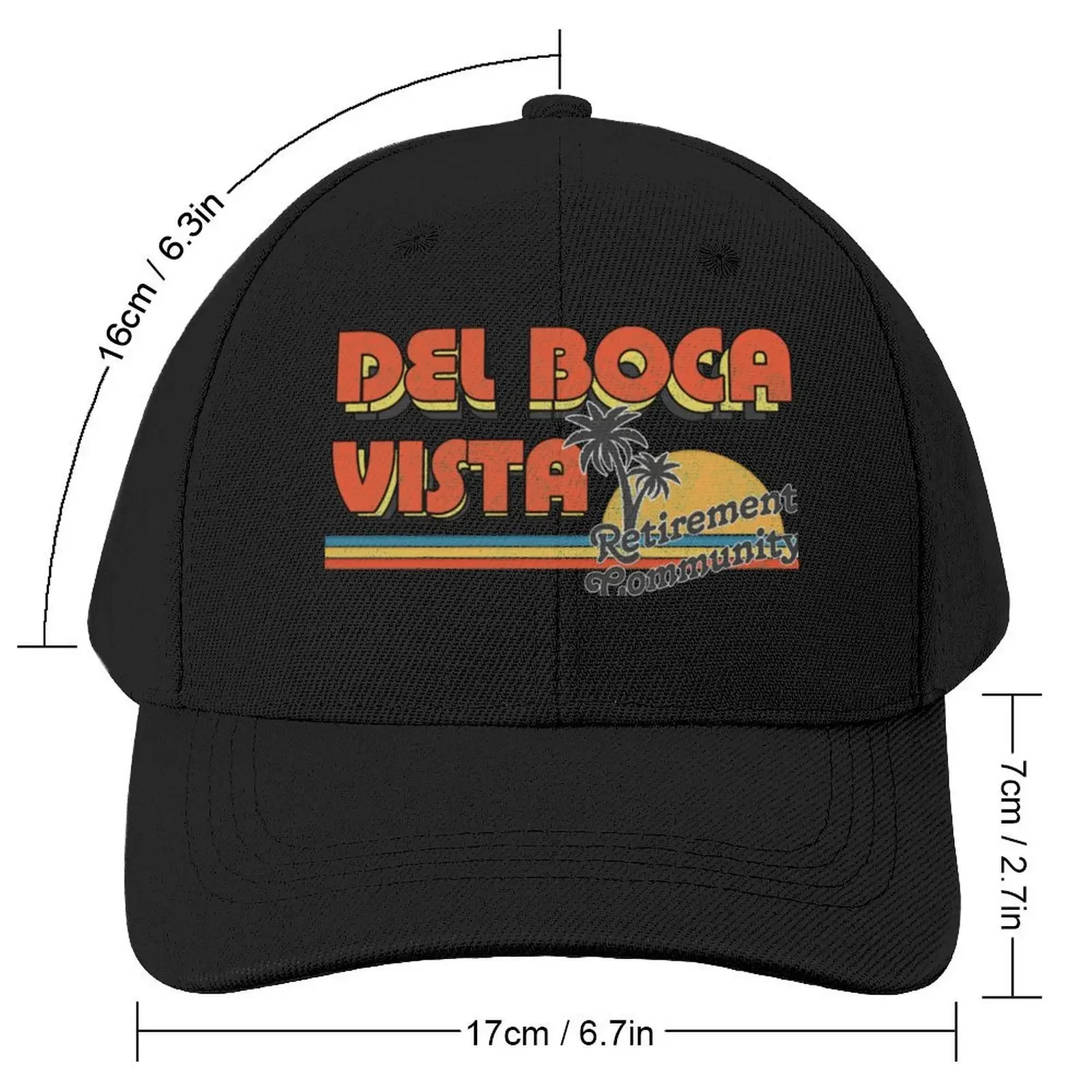 Del Boca Vista/Faded Style 90s DesignCap Baseball Cap Hat Man Luxury Fashion Beach Women's Men's