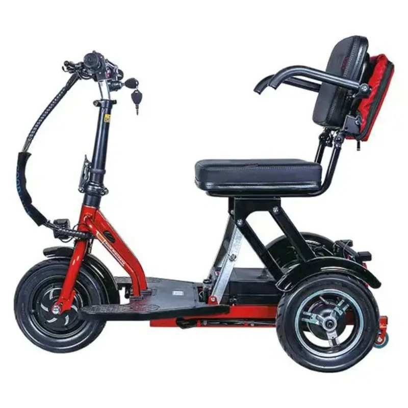 

10inch Folding Electric Tricycle Adult Elderly Leisure Scooter Small Household Mini Pickup Tricycle