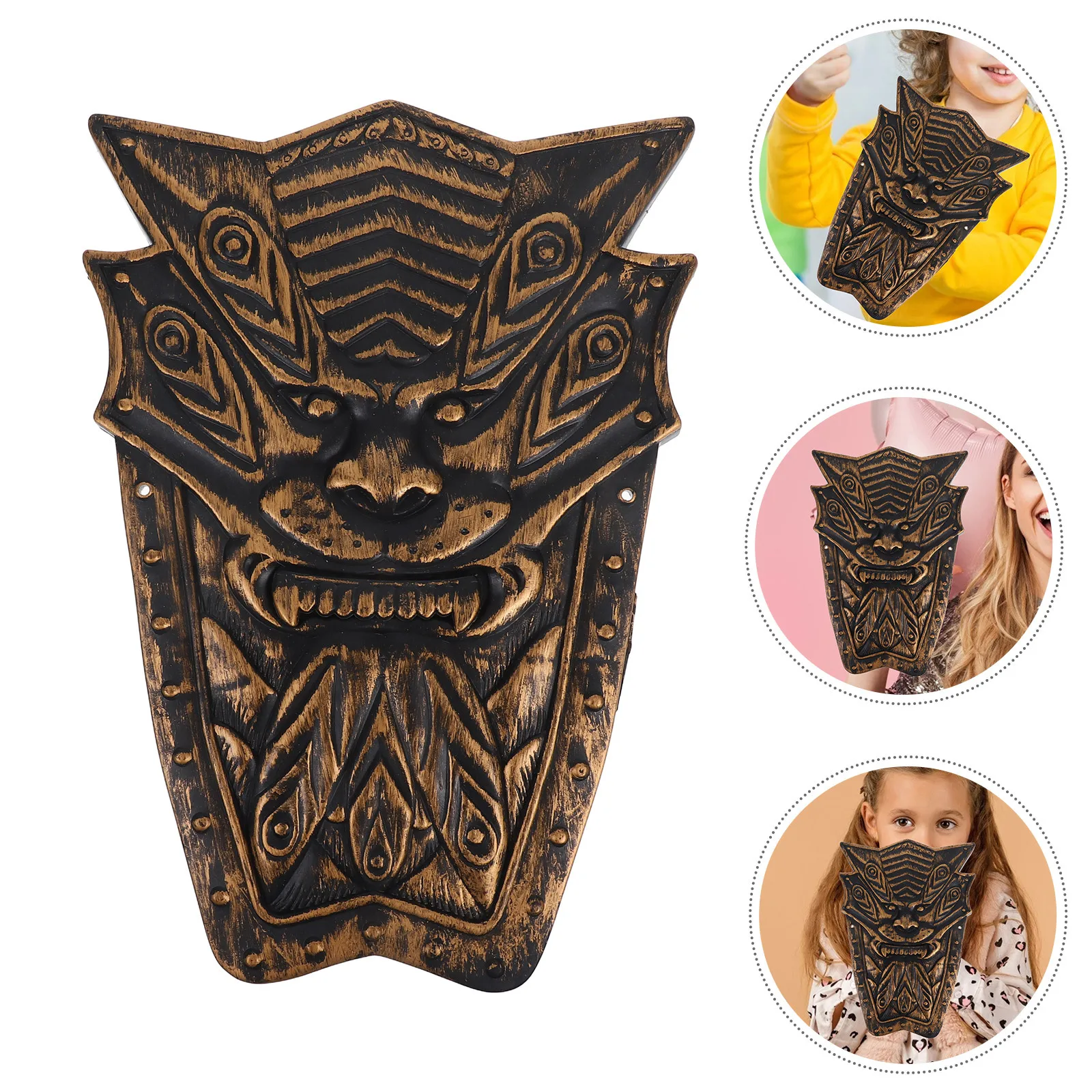 درع فارس القرون الوسطى للأطفال خفيف الوزن لحفلة الهالوين وأداء لعب الأدوار والتصوير الفوتوغرافي ودرع الفرسان #1