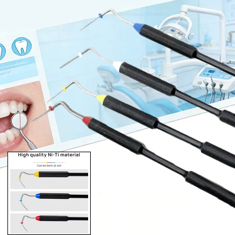 

2pcs Dental Endo Buchanan Hand Plugger Root Canal Filler Dental Double Tips Titanium Hand Plugger Fill Instrument