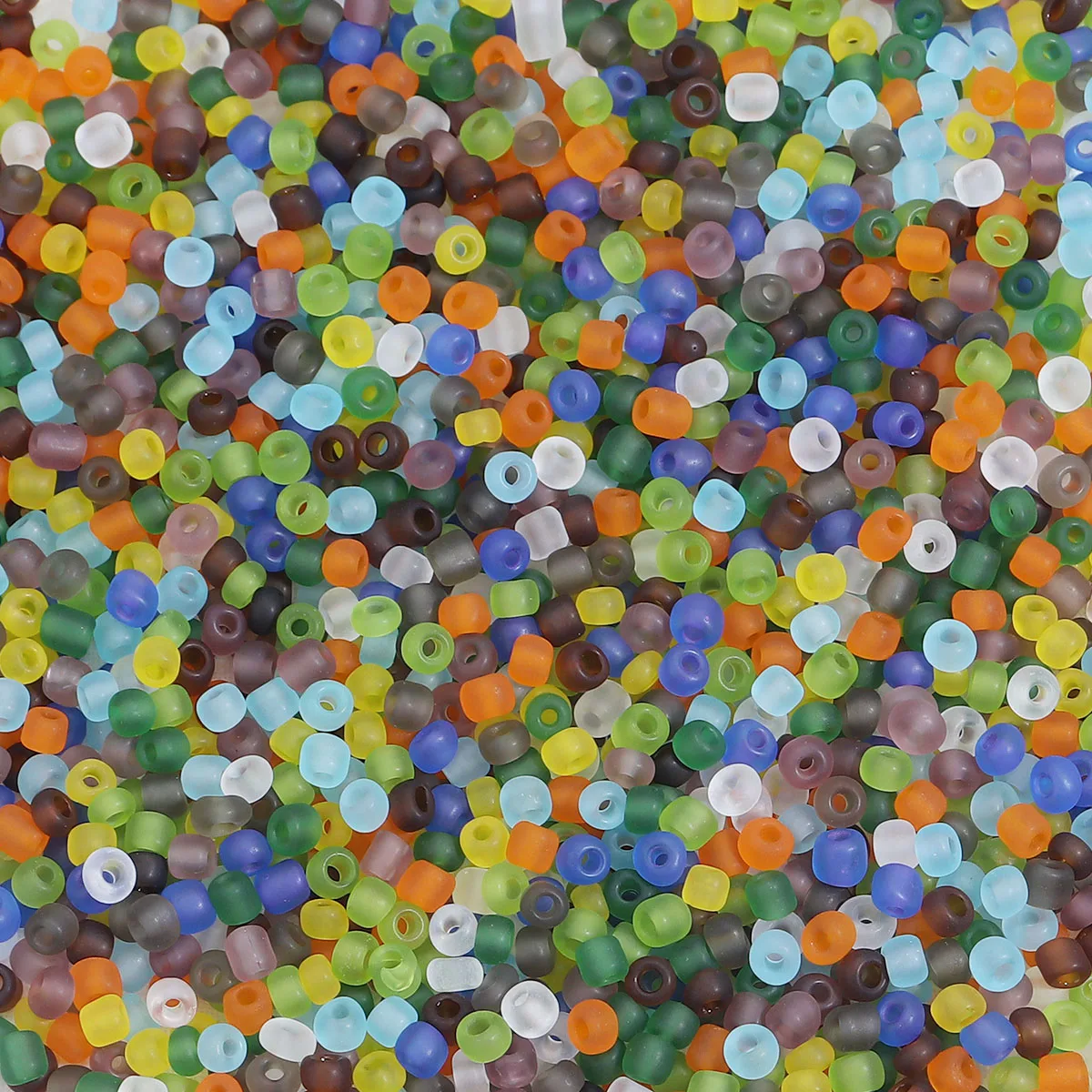 20g/Lot Multiple Colors Glass Beads Matte Seed  Beads 4mm Loose Beads  For Jewelry Making DIY Necklace Bracelet Accessories