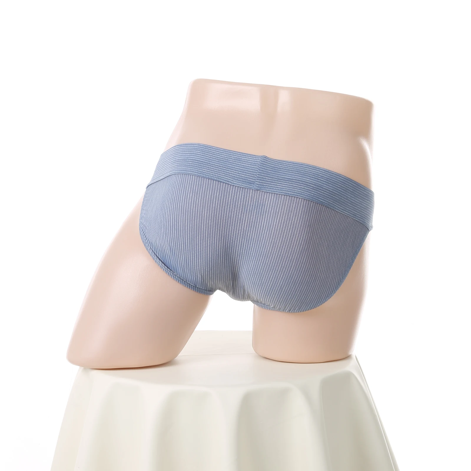 4er-Pack Gym-Slips für Herren, Unterwäsche mit großem Beutel, Sportunterhose, Trainingsunterwäsche, Fitness, bequem, für Bodybuilding, hoch geschnitten, breiter Bund – Detail 6