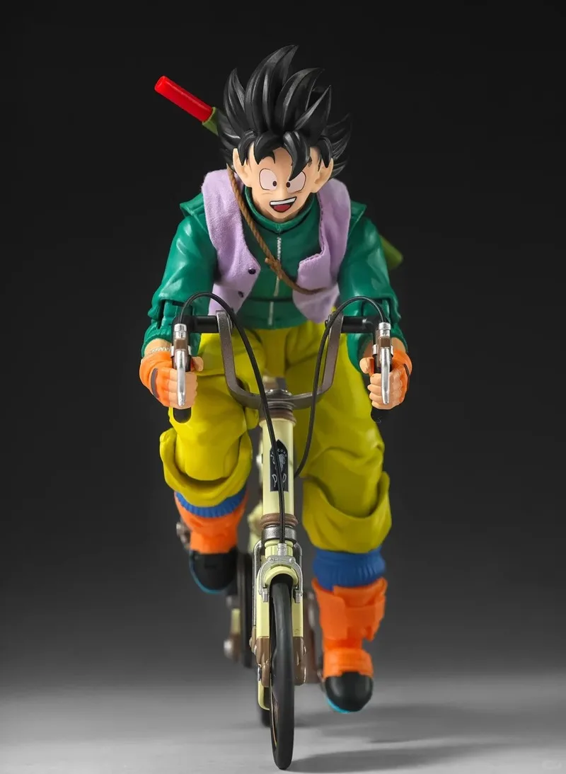 

Оригинальная фигурка Сон Гоку из Dragon Ball от Kamione, полностью подвижная, из сплава, с велосипедом в комплекте, для фанатов аниме и мальчиков.