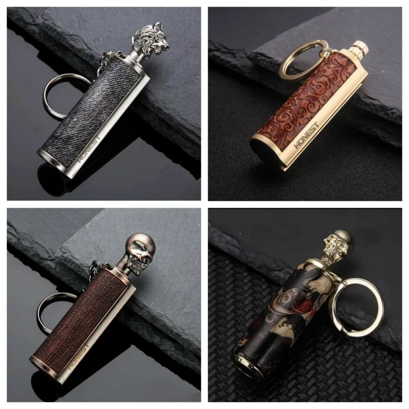 Outdoor Waterproof Portable Camping Metal 10000 Times Match Kerosene Lighter Smoking Accessories