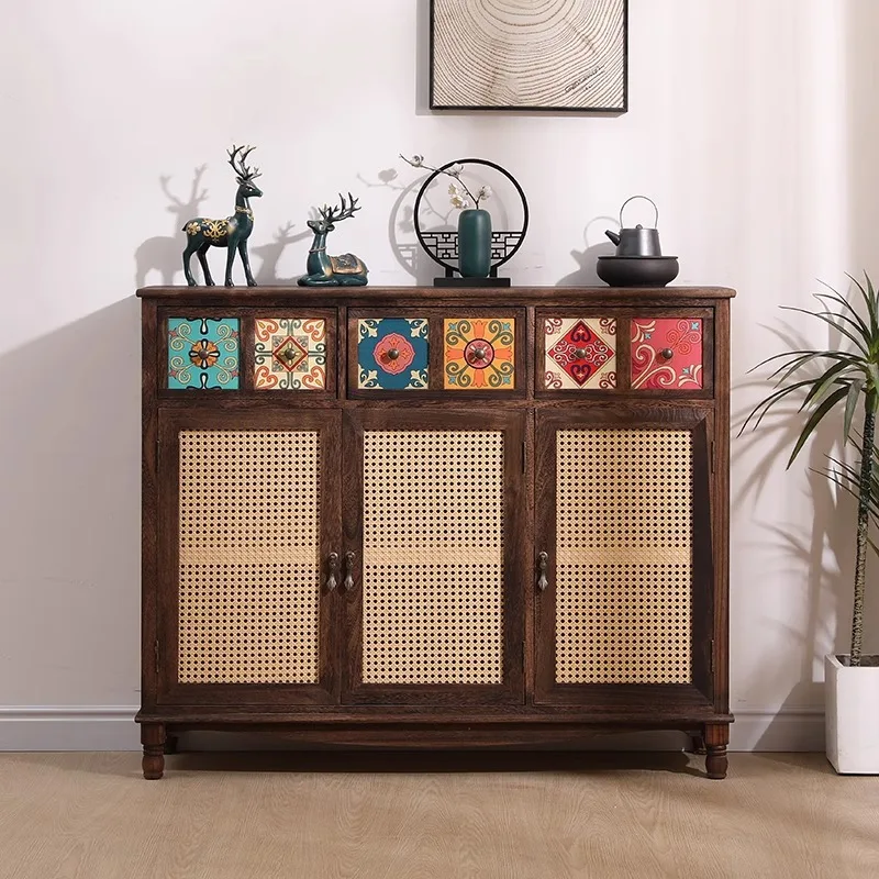 

Chinese Antique Living Room Cabinets Wood Retro Table Sideboard Living Room Cabinets Hotel Home Meuble De Rangement Furniture