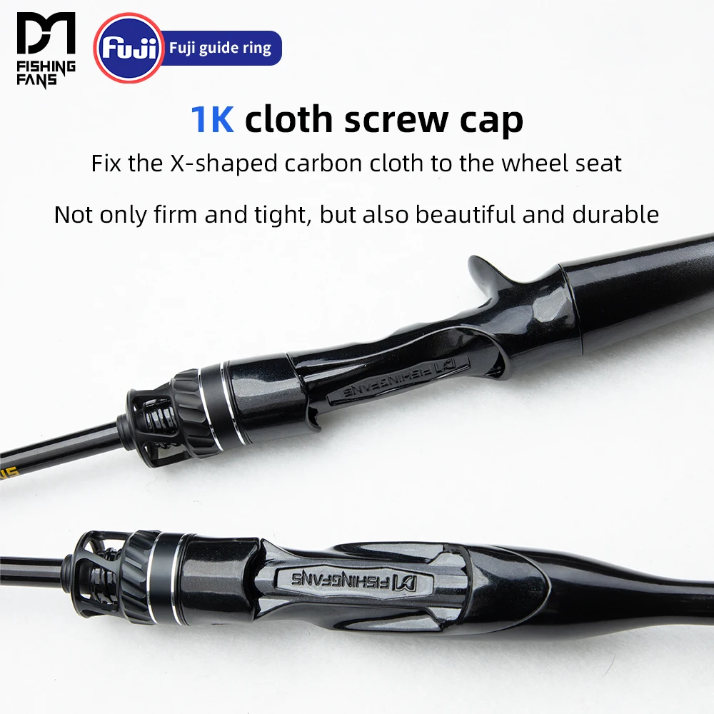 FISHINGFANS سمك السلمون المرقط الصيد الصب UL L الغزل ضوء فوجي O دليل عالية الكربون الصلبة تلميح الصيد رود #2