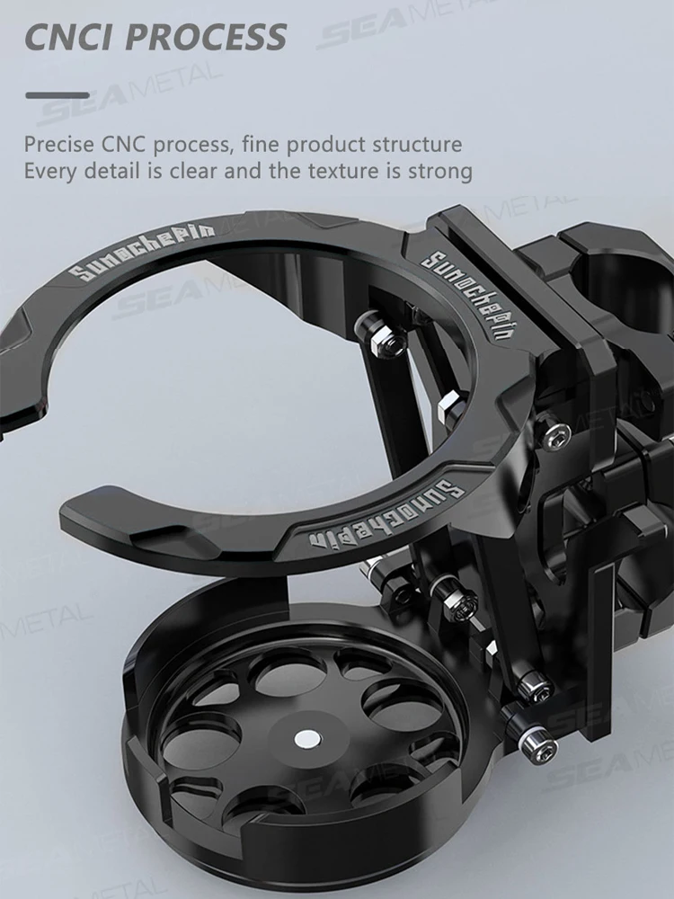 AliExpress NONE BLALION Motorcycle Cup Holder Foldable Lightweight Adjustable Water Bottle Mount for Electric Bicycle Sport Cycling Accessories