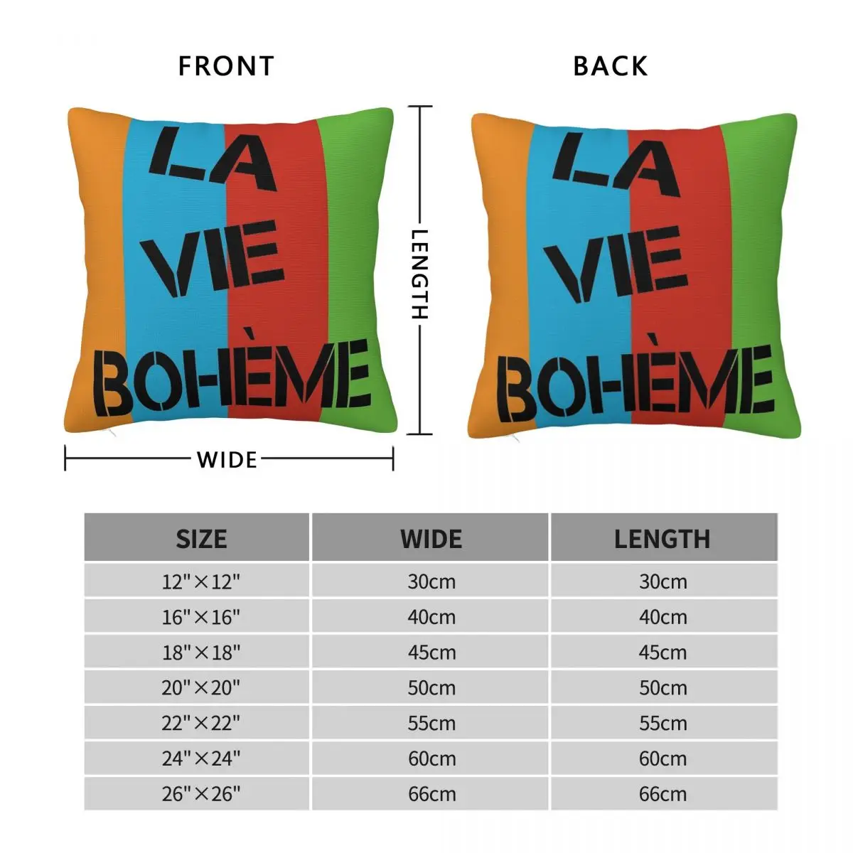 La Vie Boheme Rent Bohemian Life Square Pillowcase Polyester Linen Velvet Pattern Throw Pillow Case Sofa Seater Cushion Cover