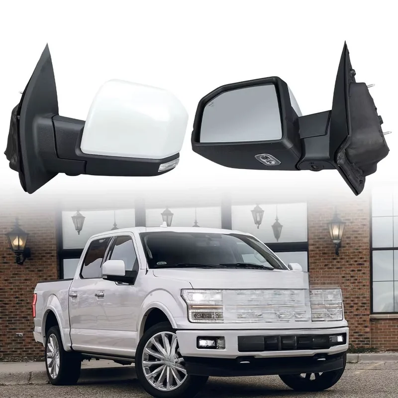 High Quality 18+4 Pins Double Plug Power Folding Right Side Rearview Mirror Assembly Fit For Pickup 2015-2020