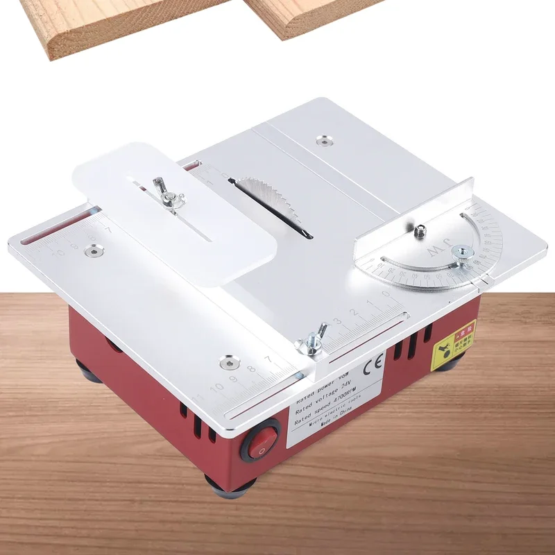 Mini Sliding Table Saw Circular Blade Woodworking DIY Craft Cutting Bench Saw