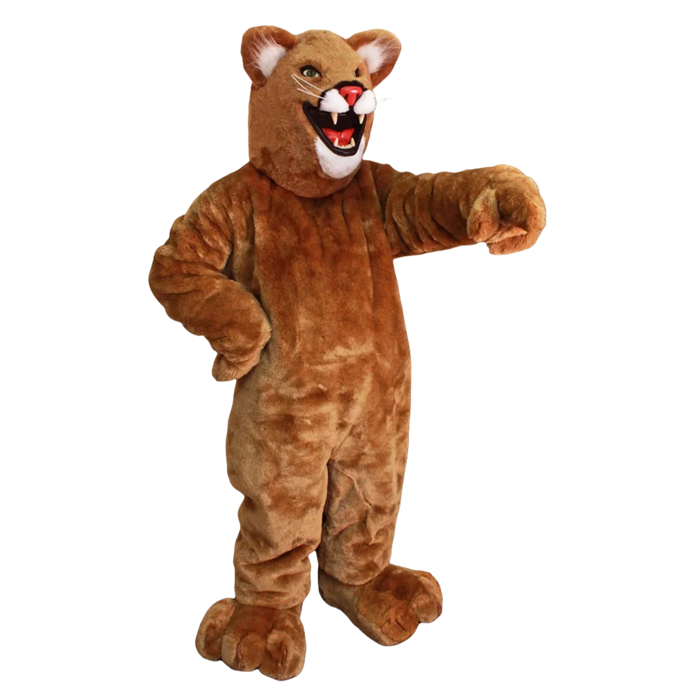 Freddo leopardo pantera gatto cougar costume della mascotte formato adulto personaggio dei cartoni animati mascotte mascotte vestito operato SW653