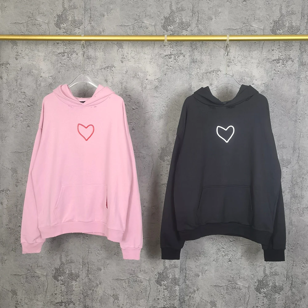 

24ss High Quality Valentine's Day Limited Edition Hoodie Men Women Fashion Luxury Brand Oversize Pullover Sweatshirts Hoodies