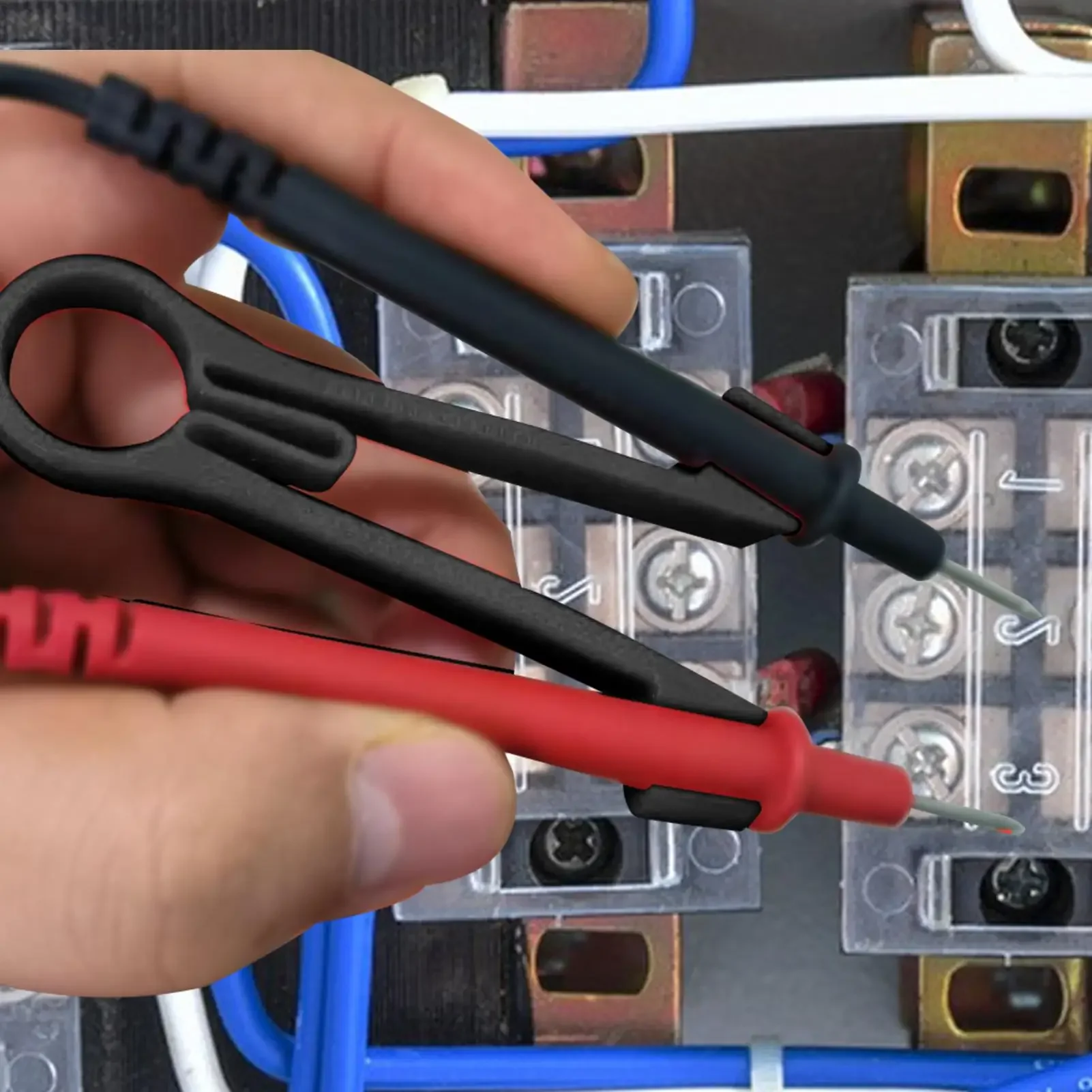 10 mm Durchmesser Multimeter-Sondenhalter, Prüfsonden-Klemmwerkzeug, Elektrisches Testzubehör für die Wartung von Stromversorgungen, unverzichtbar – Detail 5