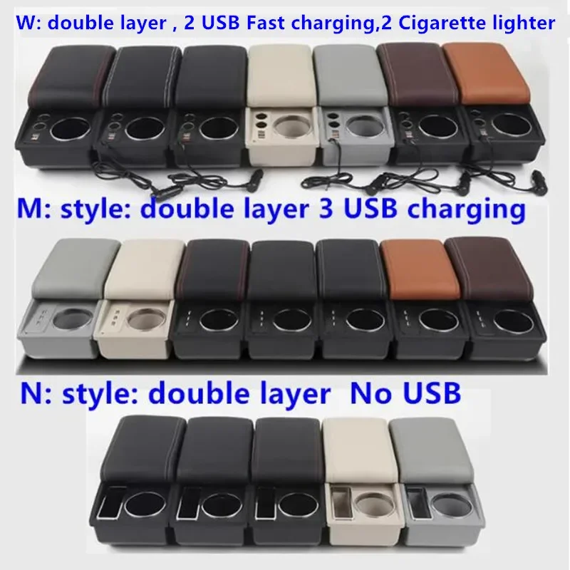 For TOYOTA Yaris Armrest box For TOYOTA Yaris Vitz Car Armrest Center Storage box cup holder Dedicated Retrofit Car Accessories