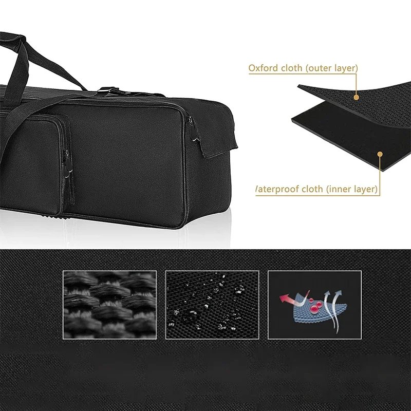 Waterproof Lightweight Multifunctional Digital Gear Camera Bag Tripod with Light Shoulder Strap