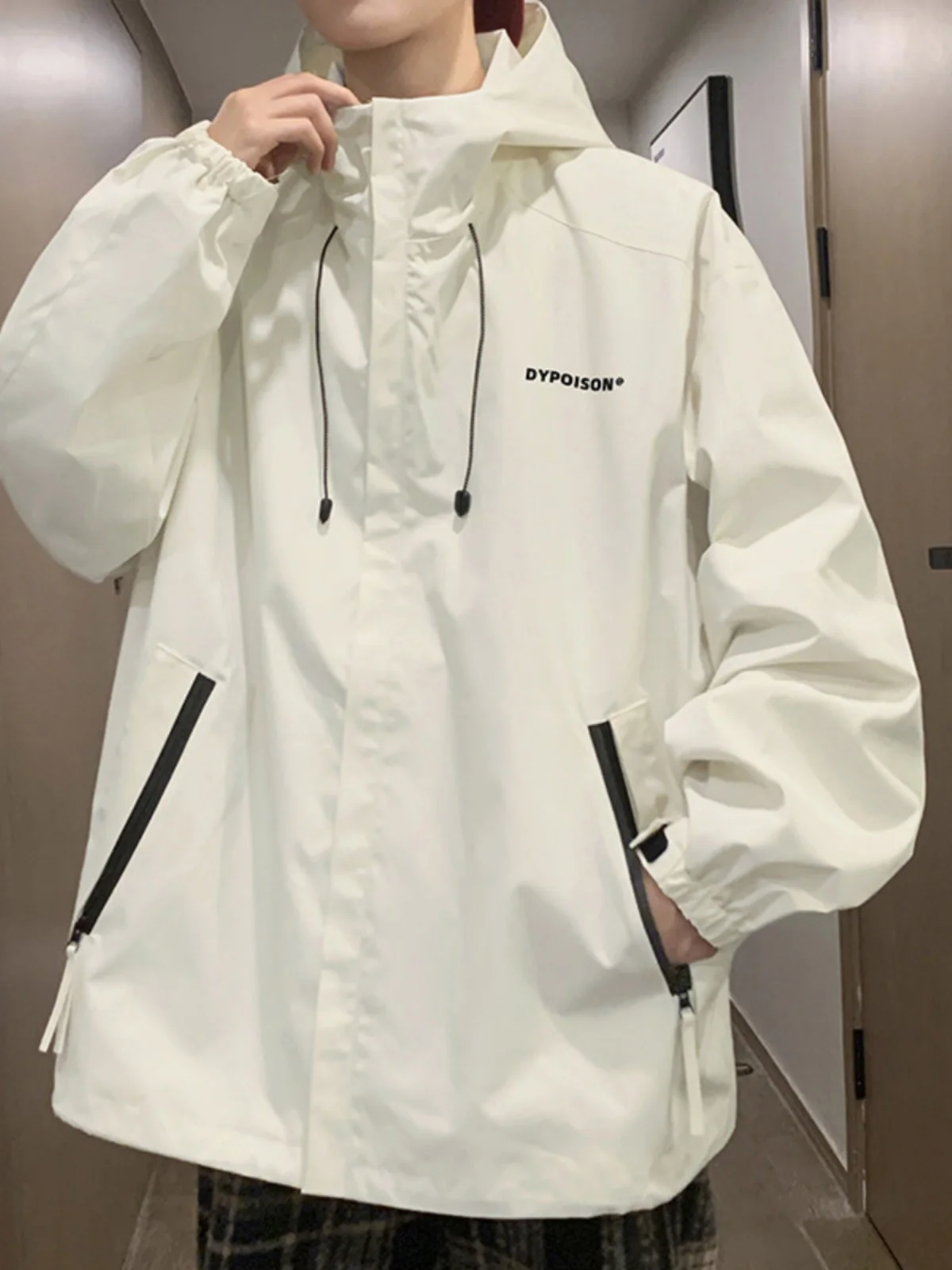 

Мужская водонепроницаемая куртка для походов, осень 2024, американская функциональная одежда для активного отдыха, с декоративной молнией, ветрозащитная, износостойкая.