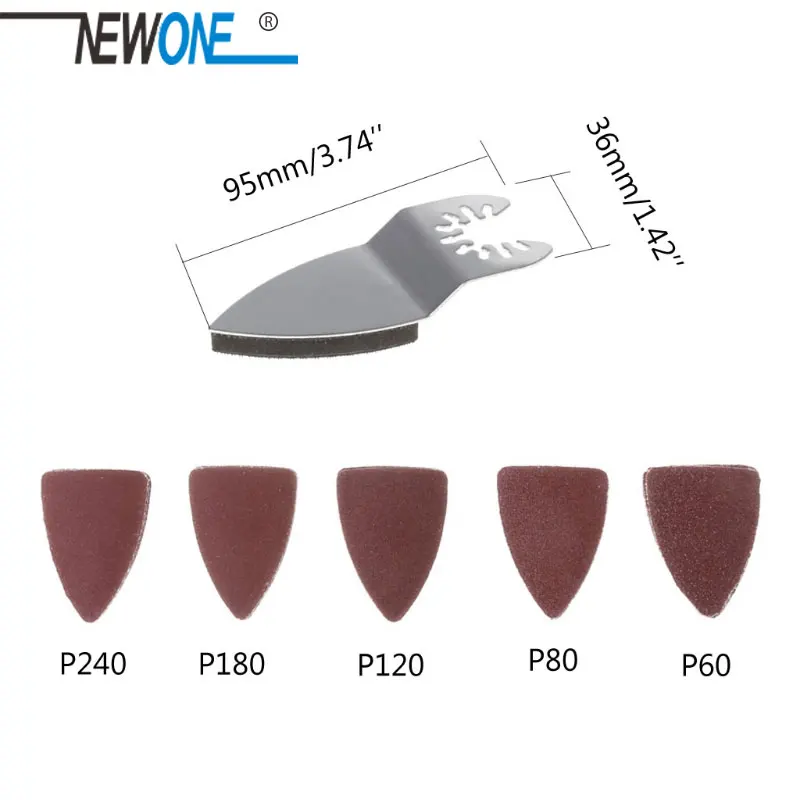 Quick Release Finger Sanding Pad Triangle Delta Sanding Paper Hook Loop Sandpaper Disc Abrasive Tools for cutting polishing