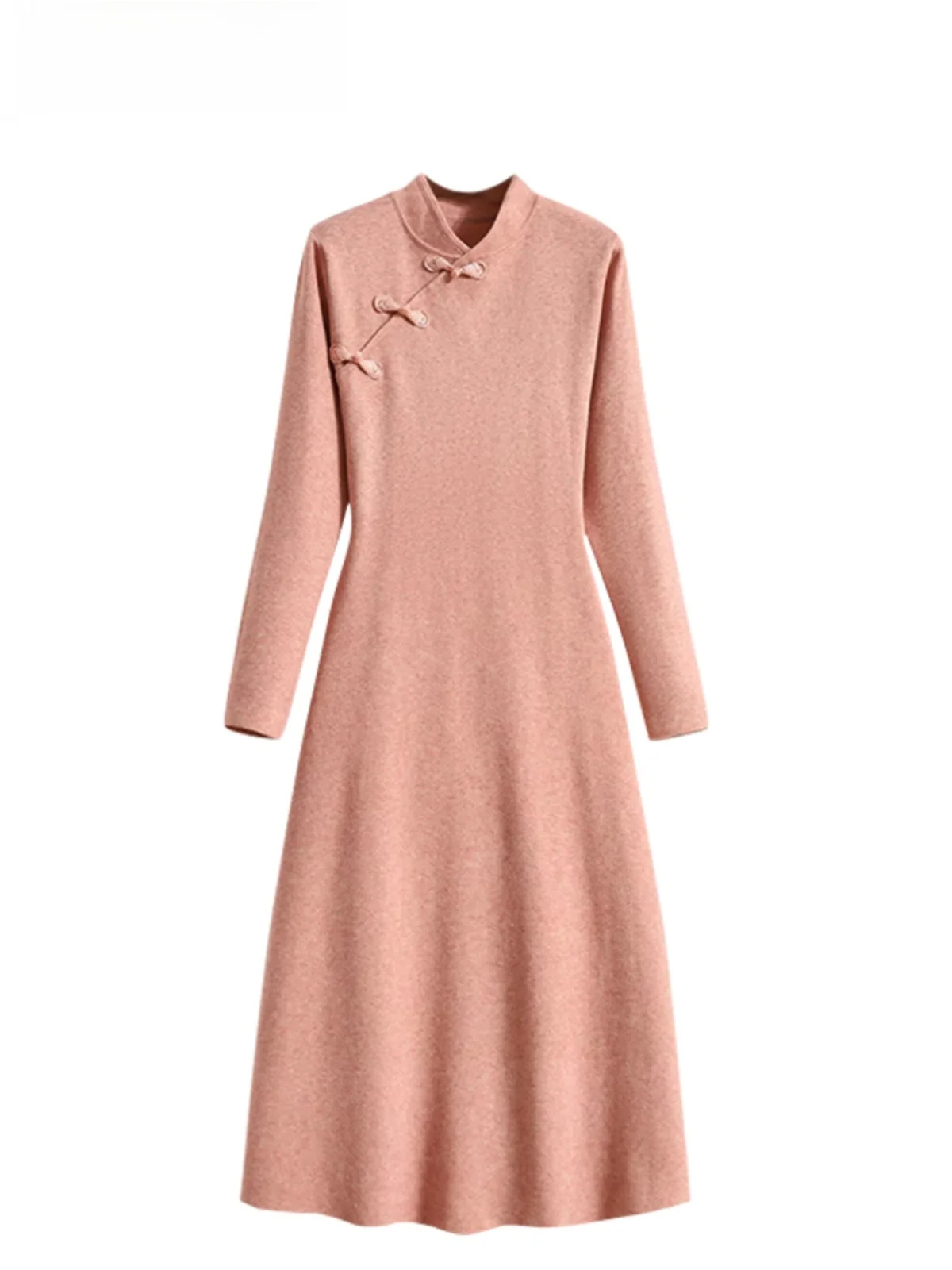 

Новая китайская женская трикотажная юбка Dr Cara CLUB больших размеров, средней длины, весенняя, модная, для повседневной носки, с длинными рукавами, А-силуэт