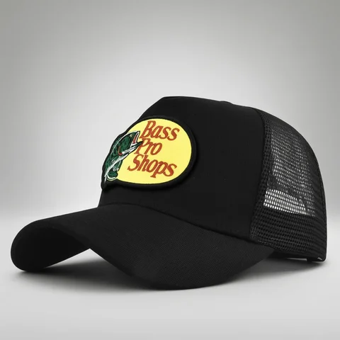 bass football baseball caps Men and women outdoor casual hip-hop Summer sunshade breathable mesh cap