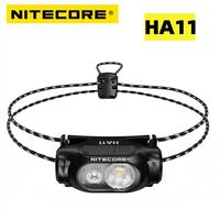 NITECORE HA11 Headlamp 240 Lumens Lantern USB-C Charge Lightweight 36g Night Running Fishing Trekking Road Trip with AA Battery