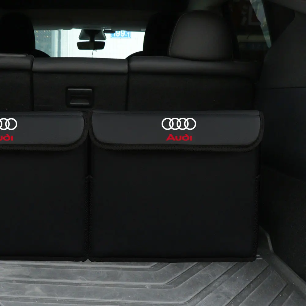 Folding Car Trunk Storage Bag Large Capacity Organizer Box For Audi A6 C6 A4 B7 A5 B8 A3 A1 Sline C5 Q3 8P 8V Q5 B7 B6 B9 RS 8L  view 6