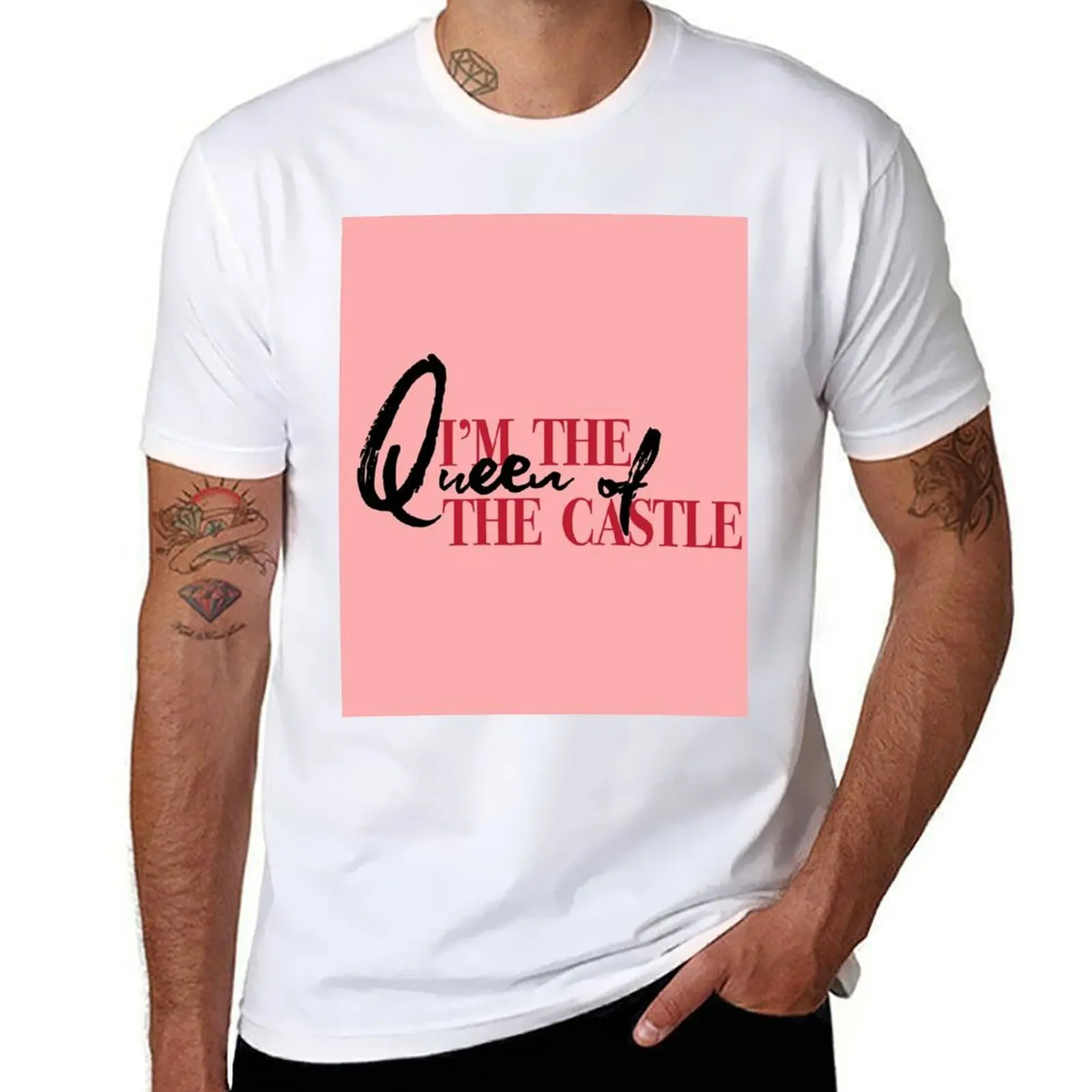 the Queen SIX of Castle T-Shirt Classic Basic Casual T-Shirt
