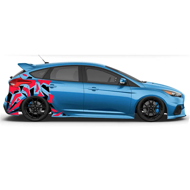 Forma angolare per adesivo per auto accessori esterni decorazione Kit mimetico laterale Wrap Camo Tuning Styling decalcomania in vinile impermeabile