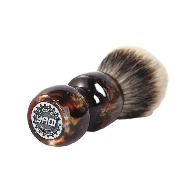 YAQI Caramel 26MM Two Band Badger Hair Men Wet Shaving Brush Shaving Brush For Men Shaving Foam Brush