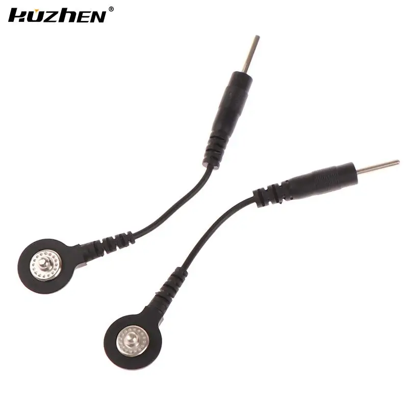 

2Pcs Electrotherapy Electrode Lead Electric Shock Wires Cable For Tens Massager Connection Cable Massage & Relaxation