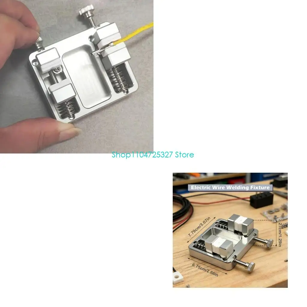 D8KF Electronics Repair Soldering Tool with Metal Body, Insulated Contact Ends, Spring Tension Parts and Stable Wire Positioning