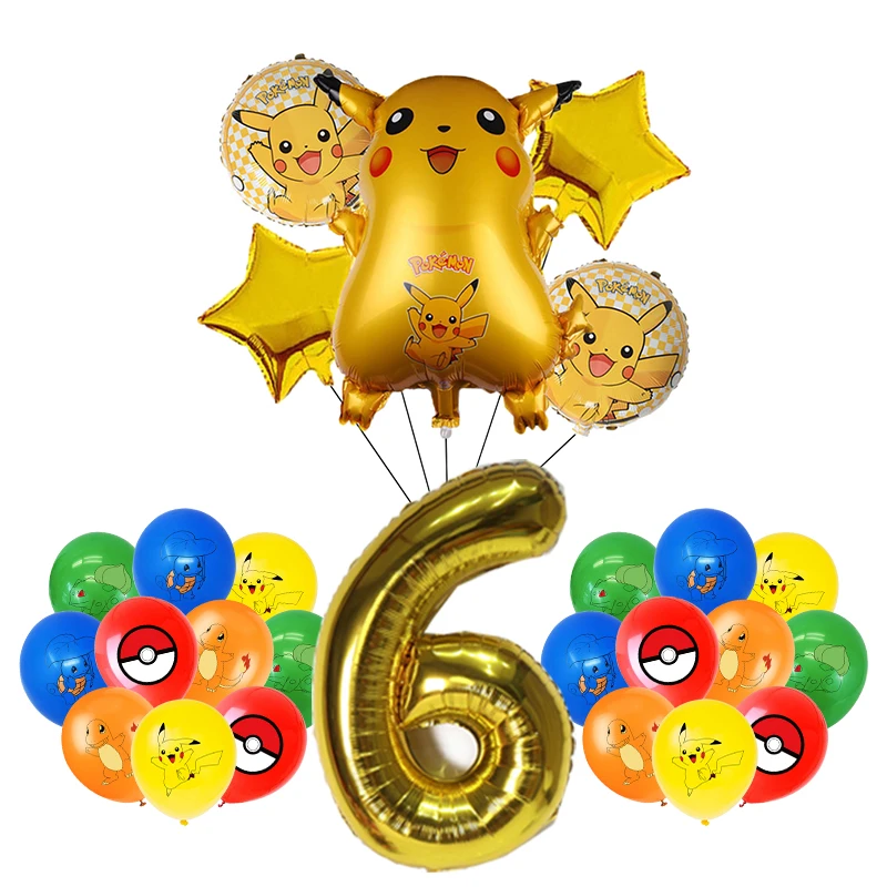 Pokemon Geburtstag Party Dekoration Neue Ligntning Pikachu Ballon Kid Event Liefert Einweg Geschirr Banner Hintergrund Platte