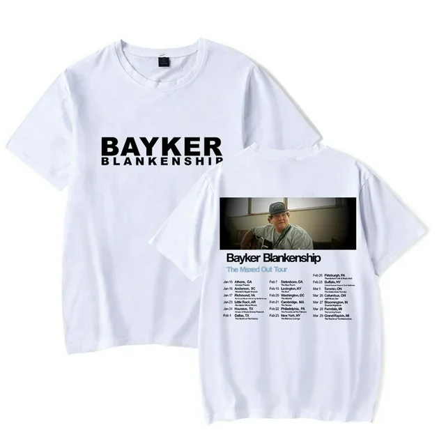 Bayker Blankenship The Maxed Out Tour T-shirt Fashion Short Sleeve Hip Hop Tee Shirt