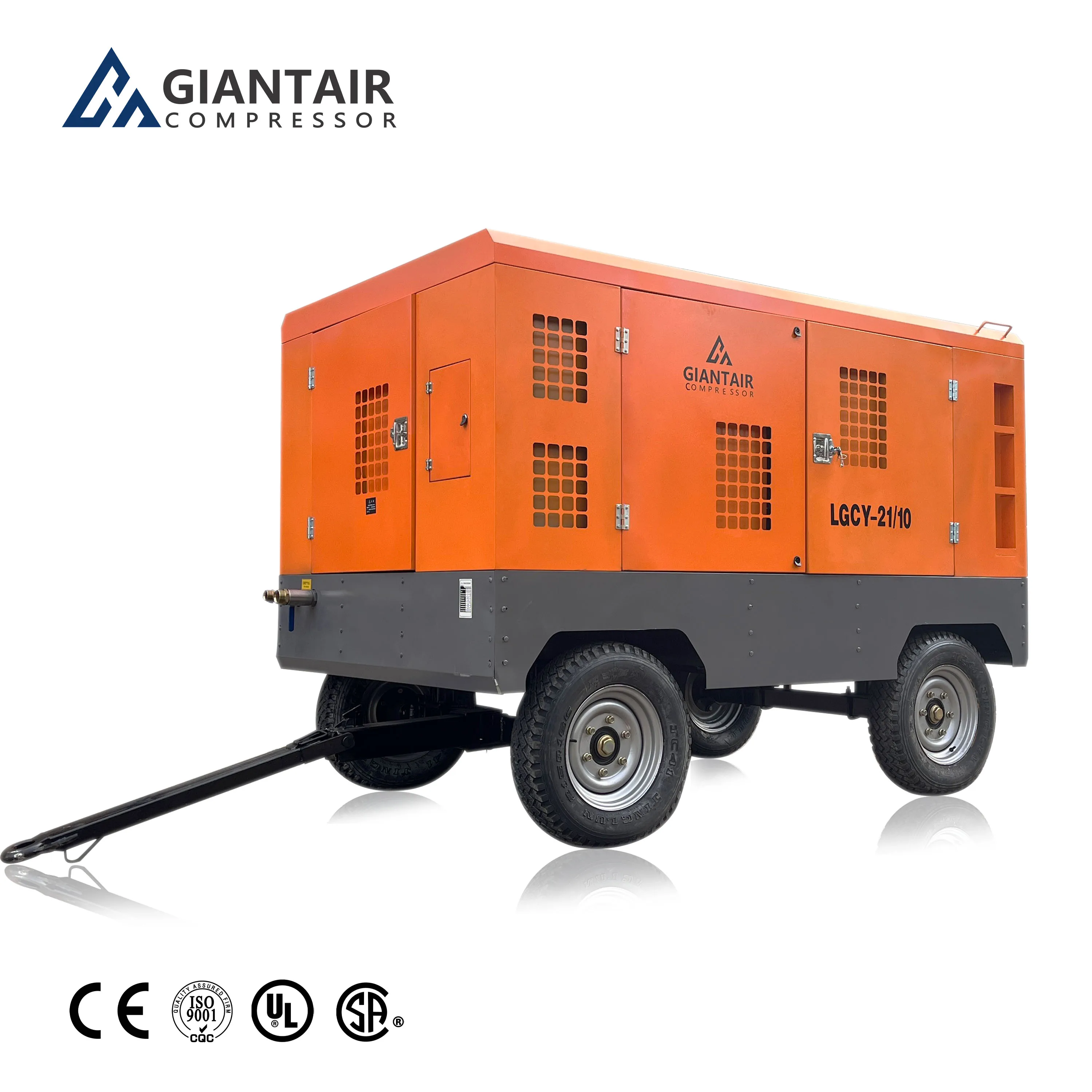 GIANTAIR 25bar 31m3/min Engine Screw air Compressor for Mining/water Well Drilling Rig Towable air Compressor