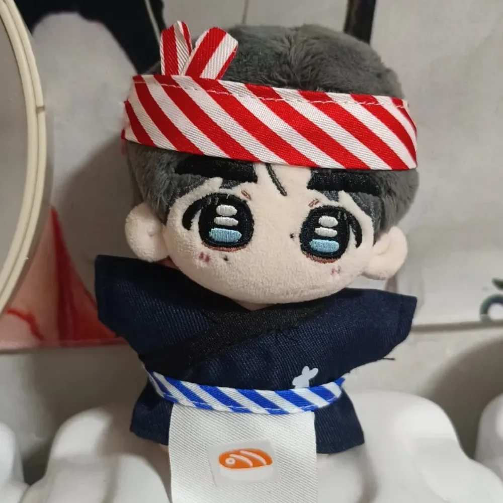 Vestiti Sushi Chef 10 cm Vestiti di cotone Vestire Abiti in stile giapponese Vestito Grembiule Set di vestiti adorabili 10 cm di cotone