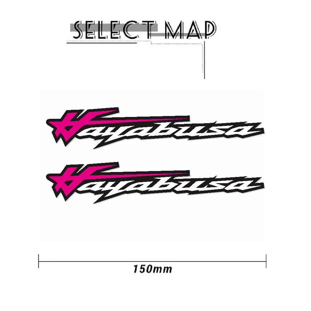 New motorcycle bicycle car fuel tank sticker wheel helmet MOTO waterproof reflective logo for SUZUKI HAYABUSA