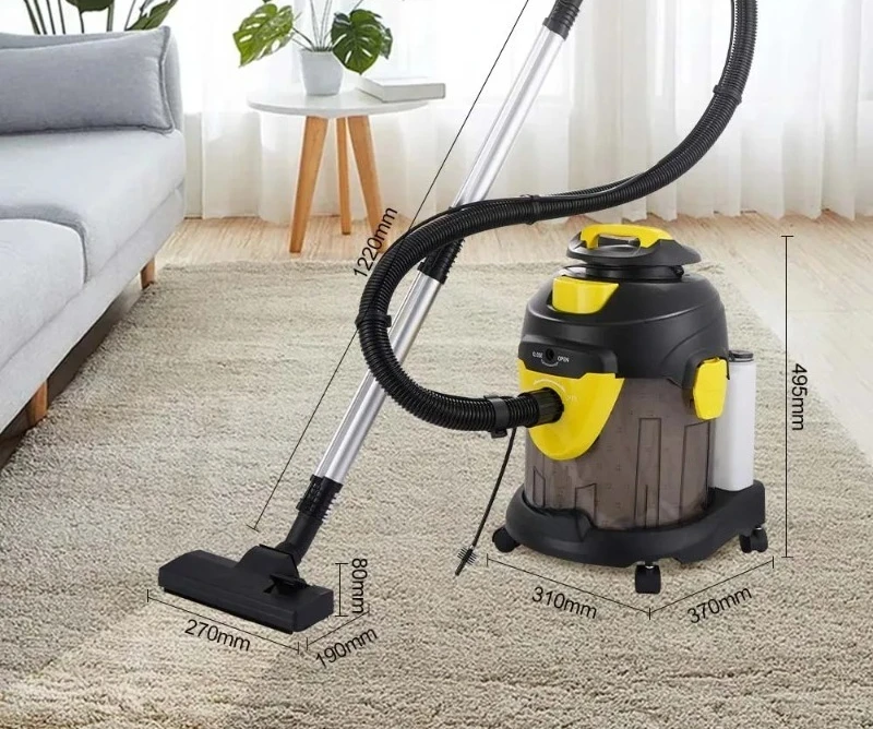High power and high suction hand-held wet and dry bucket vacuum cleaner