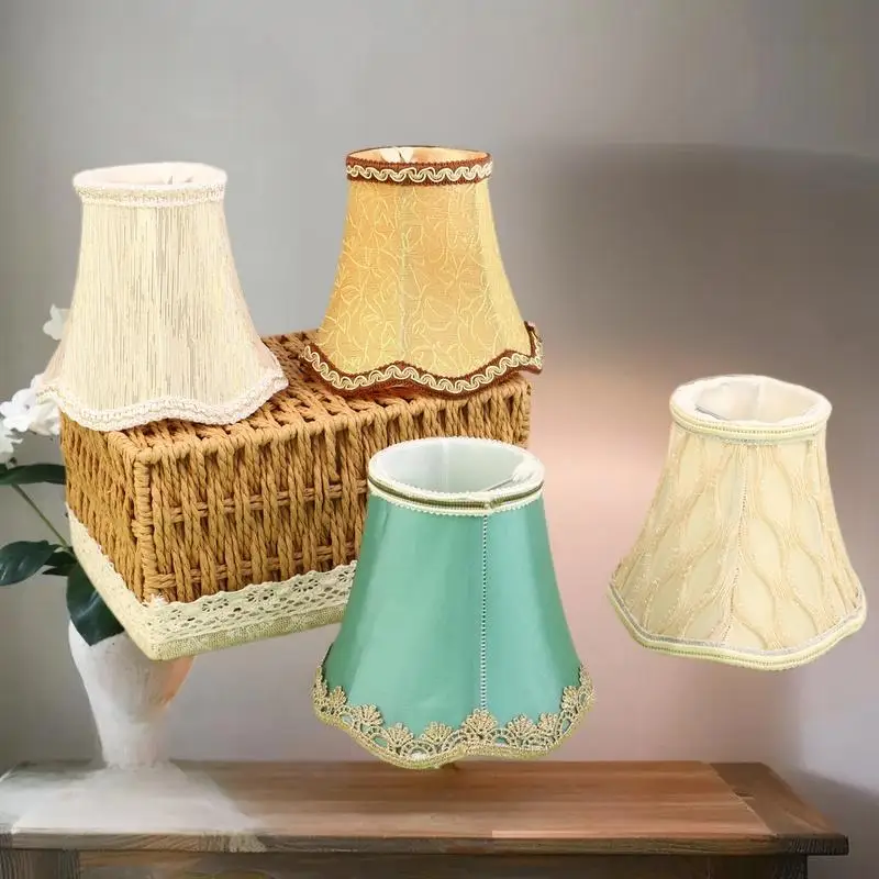 

NEW SALE * 1 Piece Home Lighting Accessories Fabric Lampshade Simple Chandelier Lampshade Shell Cover DIY Decoration