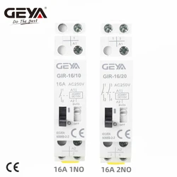 GEYA 16A AC230V DC110V Dual Voltage Impulse Relay Household Electric Pulse Control Relay Auto Control Relay for Lighting Circuit